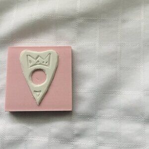 Two sides hand made rubber stamp